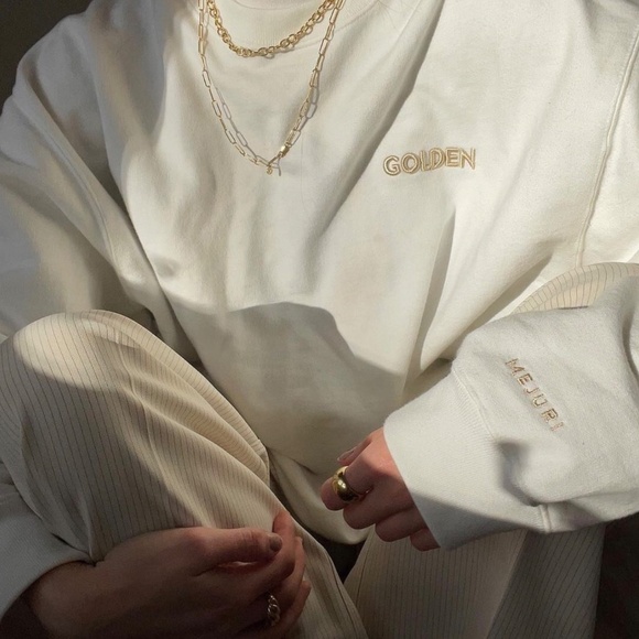Mejuri ‘Golden’ Embroidered Crewneck - Picture 2 of 5